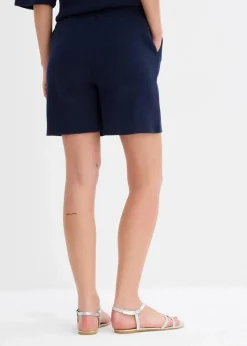 Outlet Strukturshorts aus reiner Baumwolle Damen Hosen|Zweiteiler & Sets