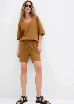 Best Strukturshorts aus reiner Baumwolle Damen Bekleidung·Outdoorbekleidung|Bekleidung·Kleider