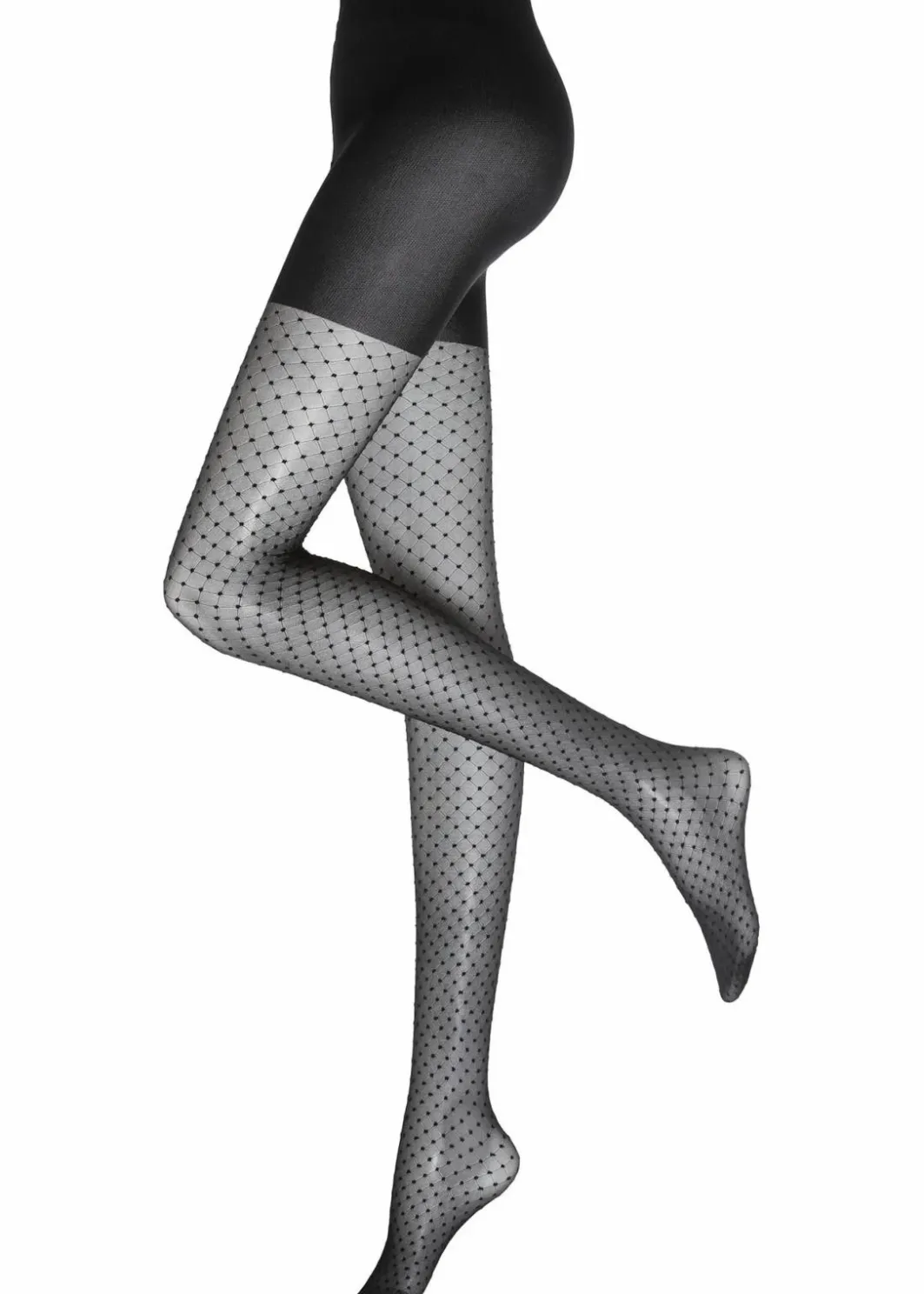 Damen bonprix Wäsche·Socken & Strumpfhosen|Socken & Strumpfhosen|Strumpfhose 30den mit gepunktetem Netzmuster