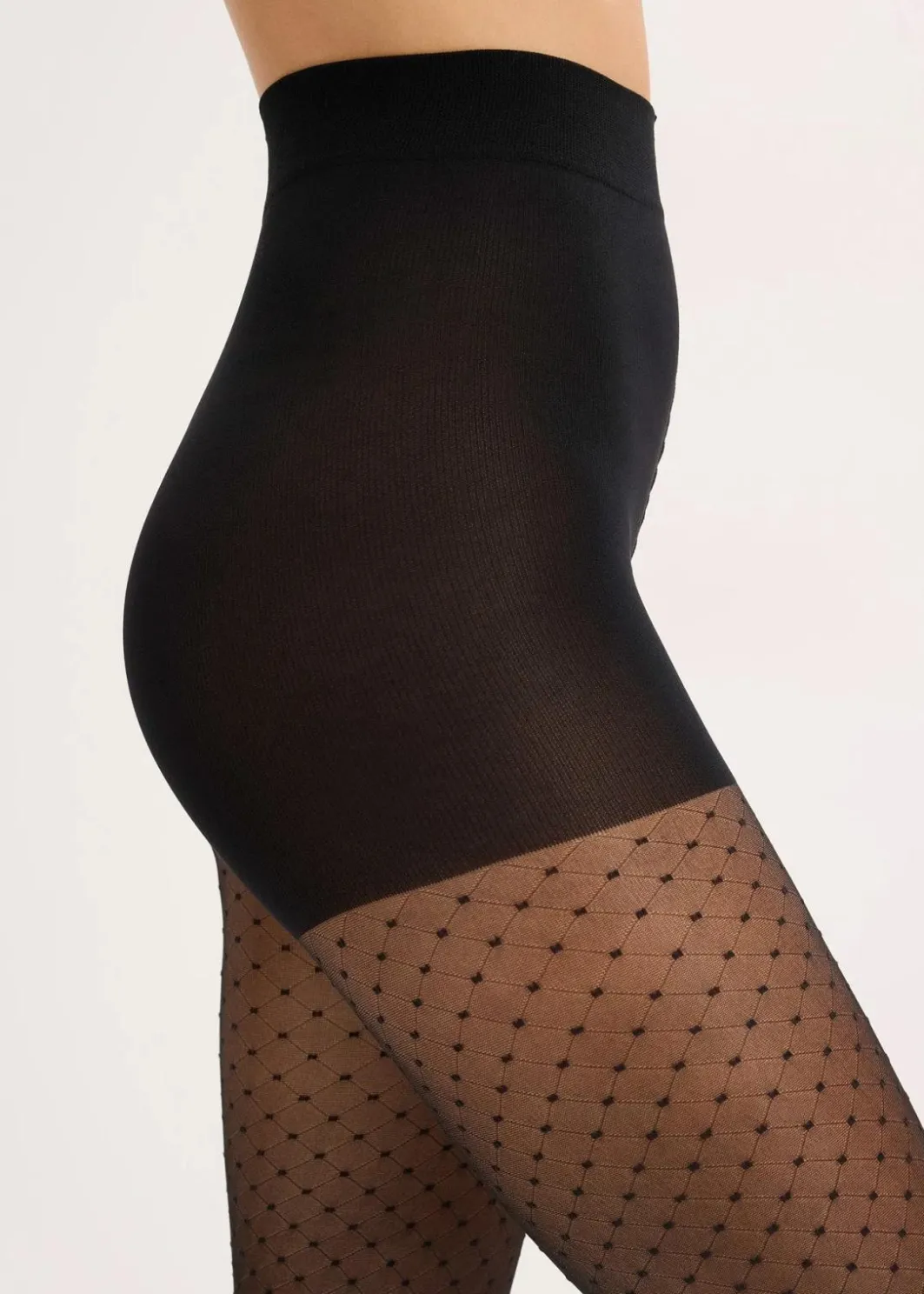 Damen bonprix Wäsche·Socken & Strumpfhosen|Socken & Strumpfhosen|Strumpfhose 30den mit gepunktetem Netzmuster