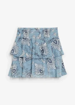 Clearance Stufenrock aus strukturiertem Chiffon Damen Bekleidung·Sportbekleidung|Röcke