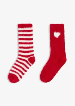 Damen bonprix Homewear|Socken & Strumpfhosen|Super softe Kuschelsocke (2er Pack)