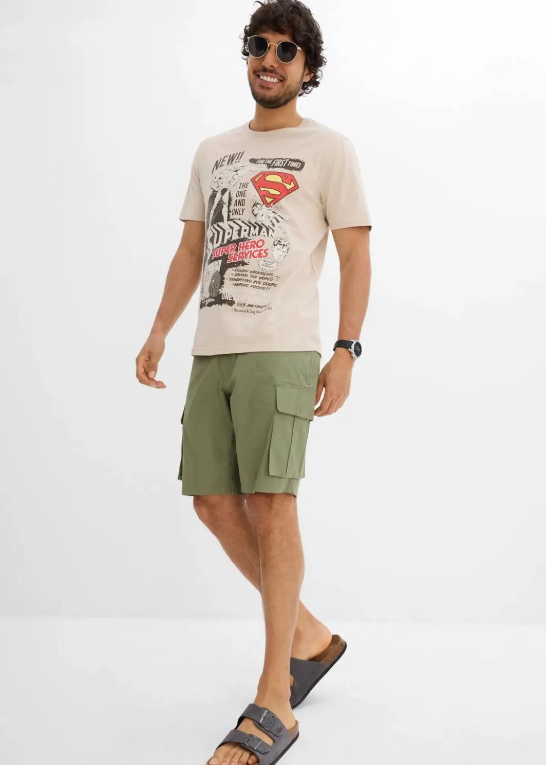 Herren DC_Universe Große Größen|Shirts & Polos|Superman T-Shirt aus reiner Baumwolle