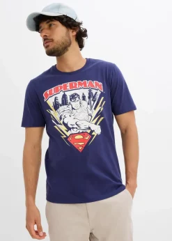 Herren DC_Universe Shirts & Polos|Große Größen|Superman T-Shirt aus reiner Baumwolle
