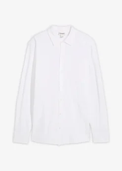 Herren bonprix Hemden|Große Größen|Super-Stretchhemd aus Baumwoll-Piqué, Slim Fit