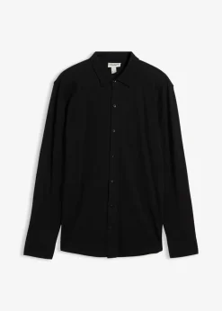 Herren bonprix Große Größen|Hemden|Super-Stretchhemd aus Baumwoll-Piqué, Slim Fit