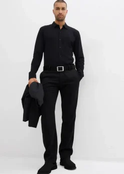 Herren bonprix Große Größen|Hemden|Super-Stretchhemd aus Baumwoll-Piqué, Slim Fit