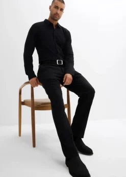 Herren bonprix Große Größen|Hemden|Super-Stretchhemd aus Baumwoll-Piqué, Slim Fit