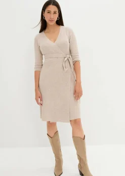 Discount Superweiches Umstands- und Stillstrickkleid mit 3/4 Ärmeln Damen Bekleidung·Blazer|Nachhaltigere Materialien
