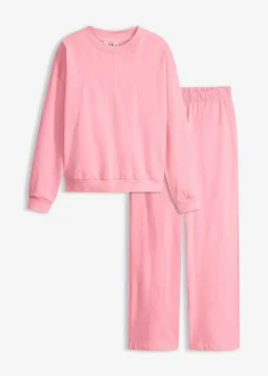 Sale Sweat Hausanzug mit Biesen Damen Wäsche·Homewear|Wäsche·Nachtwäsche