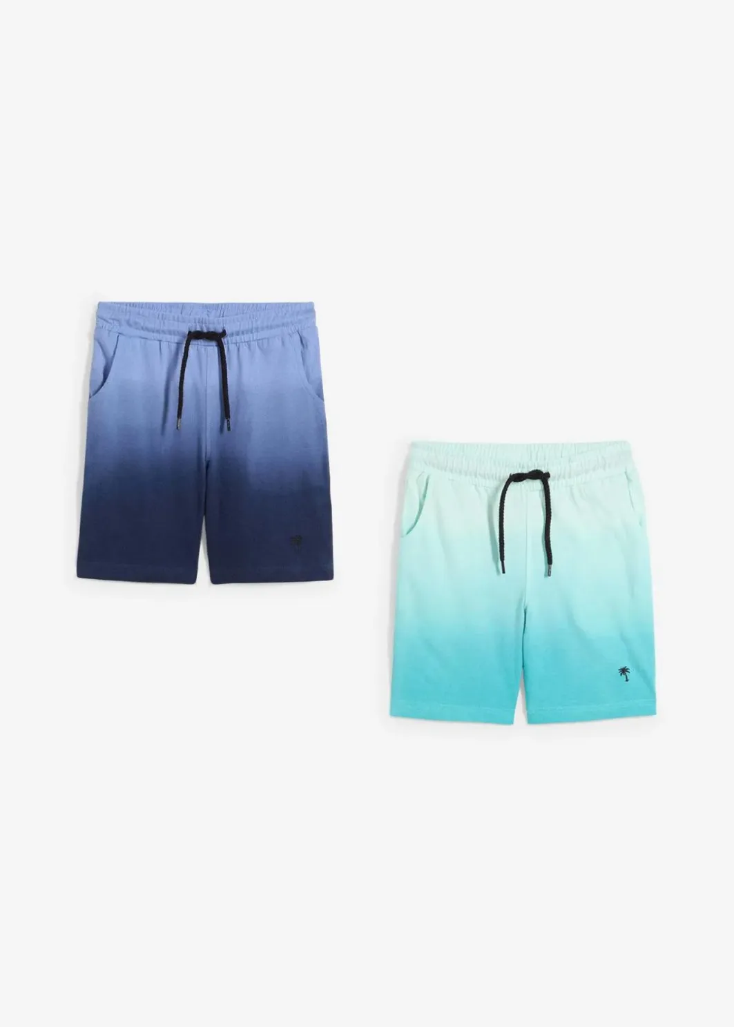 Kinder bonprix Jungen 2-8 Jahre·Shorts|Jungen 2-8 Jahre·Mehrfachpacks|Sweat-Bermuda aus reiner Baumwolle (2er Pack)