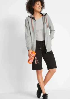 Damen bonprix Bekleidung·Outdoorbekleidung|Bekleidung·Röcke|Sweat-Bermuda aus reiner Baumwolle