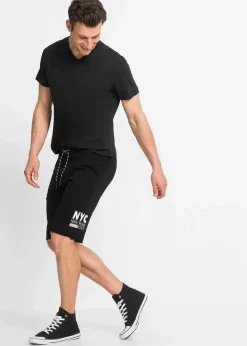 Best Sweat-Bermuda mit offenen Kanten Herren Shorts|Sportbekleidung