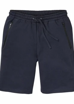 Hot Sweat-Bermuda mit praktischen Reißverschlusstaschen Herren Sweat|Hosen