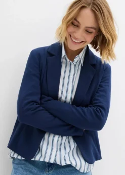 Hot Sweatblazer mit fließender Viskose Damen Sweat|Blazer