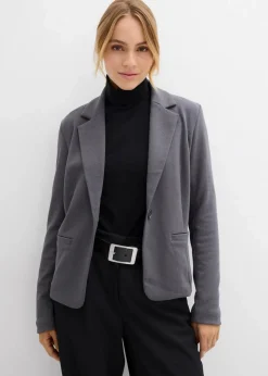 Best Sweatblazer mit fließender Viskose Damen Bekleidung·Basics|Bekleidung·Blusen & Tuniken