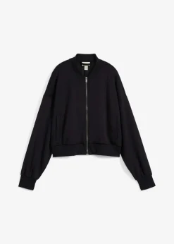 Damen bonprix Bekleidung·Hosen|Jacken & Mäntel|Sweatblouson aus softem Viskose-Mix