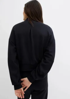 Damen bonprix Bekleidung·Hosen|Jacken & Mäntel|Sweatblouson aus softem Viskose-Mix