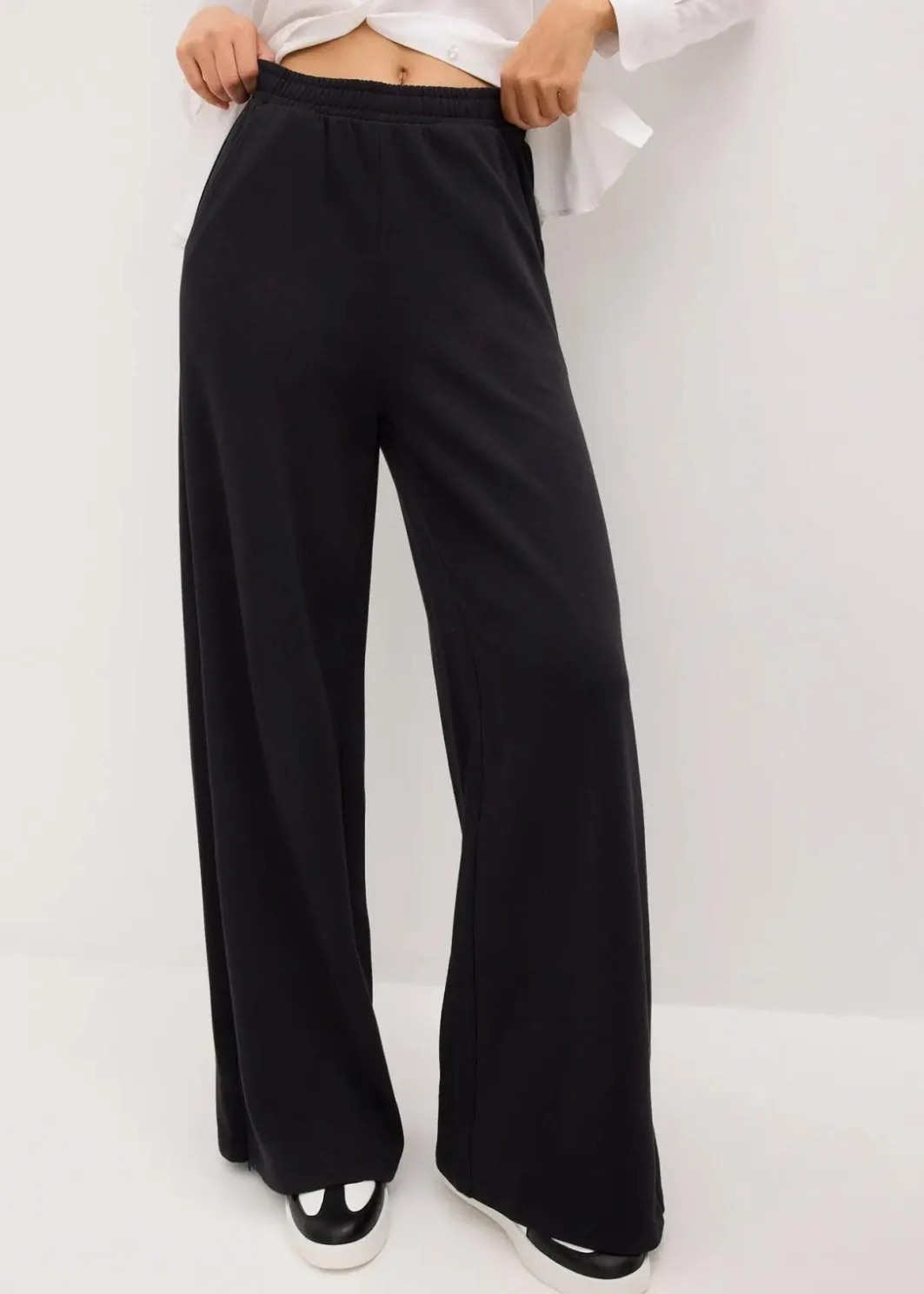Damen bonprix Bekleidung·Blusen & Tuniken|Bekleidung·Kleider|Sweathose aus Baumwoll-Mix
