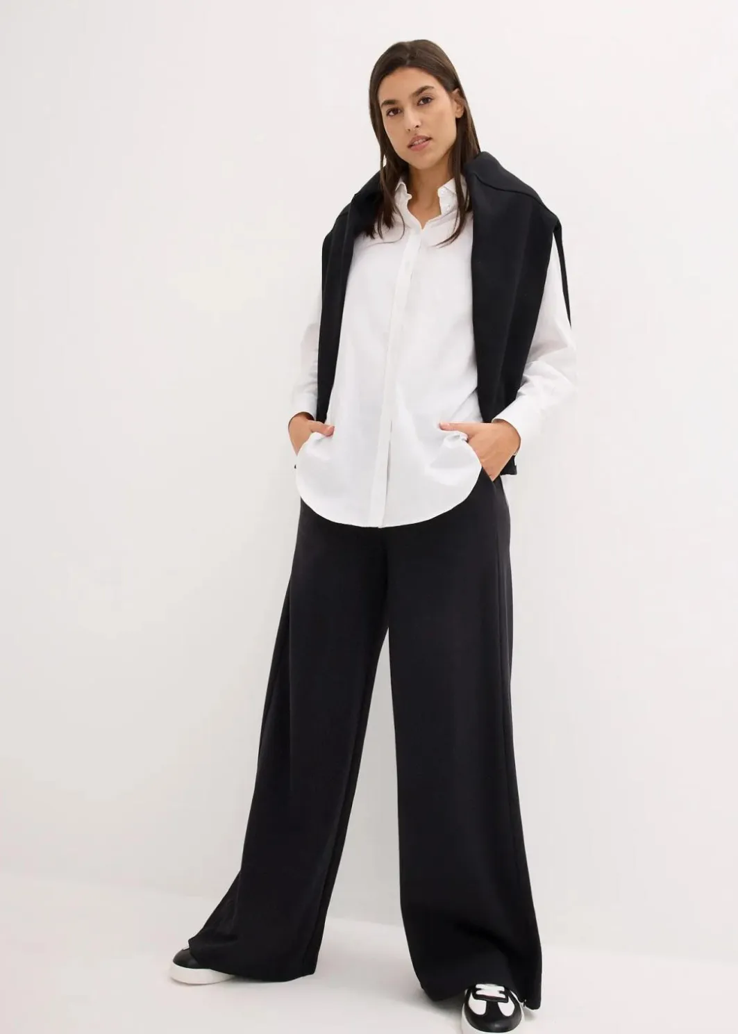 Damen bonprix Bekleidung·Blusen & Tuniken|Bekleidung·Kleider|Sweathose aus Baumwoll-Mix