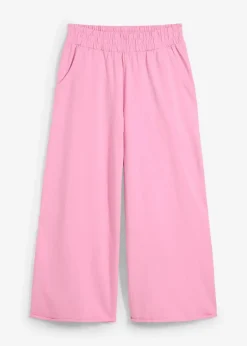 Damen bonprix Hosen|Sweat|Sweathose aus Bio-Baumwolle, 7/8 Länge