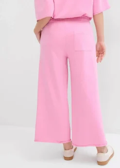 Damen bonprix Hosen|Sweat|Sweathose aus Bio-Baumwolle, 7/8 Länge