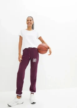 Best Sweathose aus elastischem Baumwoll-Mix Damen Hosen|Sweat