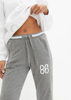 Damen bonprix Hosen|Sweat|Sweathose aus elastischem Baumwoll-Mix