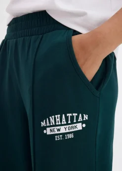 Sweathose aus reiner Baumwolle Damen Hosen|Sweat