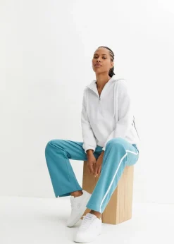 Damen bonprix Hosen|Sweat|Sweathose aus reiner schwerer Baumwolle (2er-Pack )