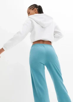 Damen bonprix Hosen|Sweat|Sweathose aus reiner schwerer Baumwolle (2er-Pack )