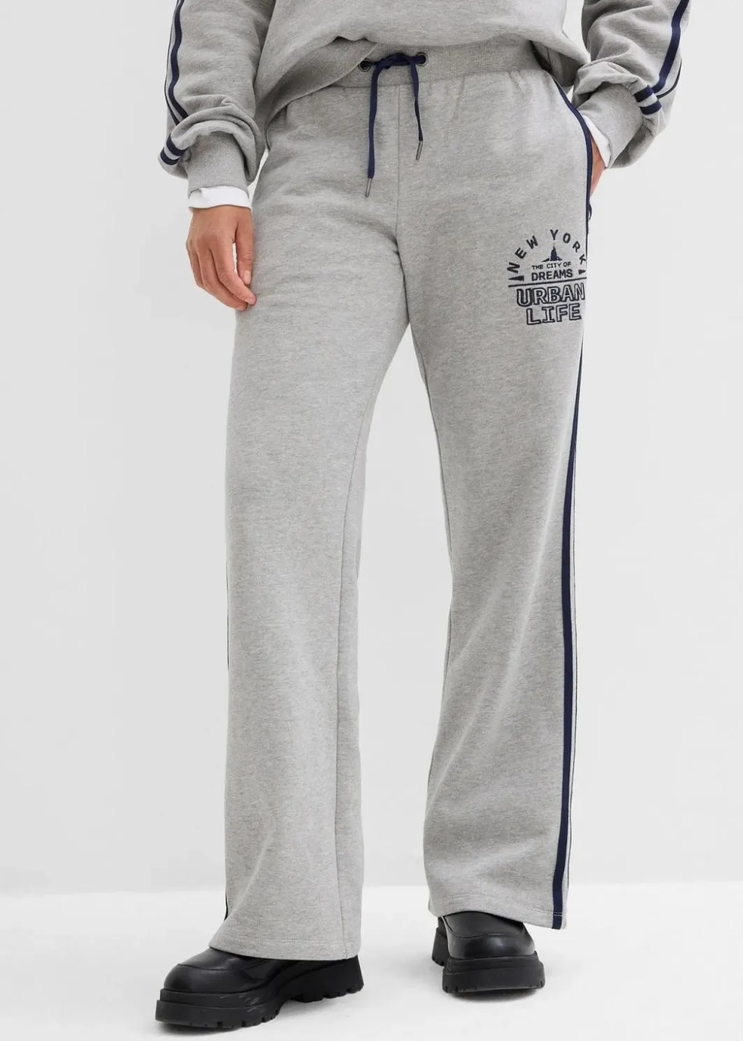 Online Sweathose aus weichem Baumwoll-Mix Damen Hosen|Sweat