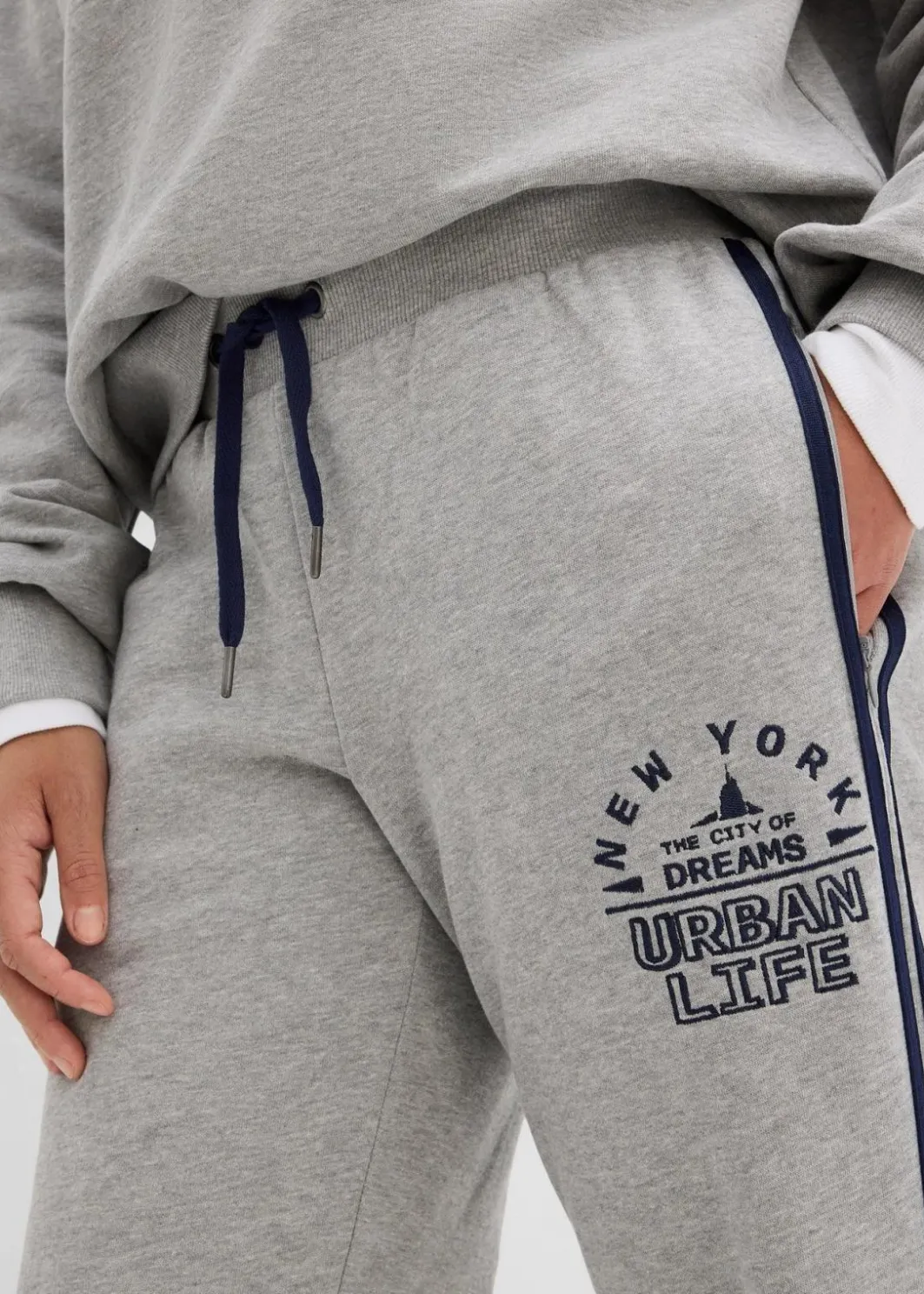 Online Sweathose aus weichem Baumwoll-Mix Damen Hosen|Sweat