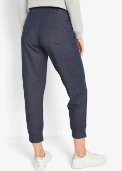 Hot 7/8-Sweathose in Jeansoptik Damen Sweat|Hosen