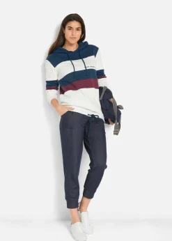 Hot 7/8-Sweathose in Jeansoptik Damen Sweat|Hosen