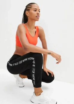 Damen bonprix Bekleidung·Blusen & Tuniken|Bekleidung·Kleider|Sweathose mit Bündchen und Statement-Druck