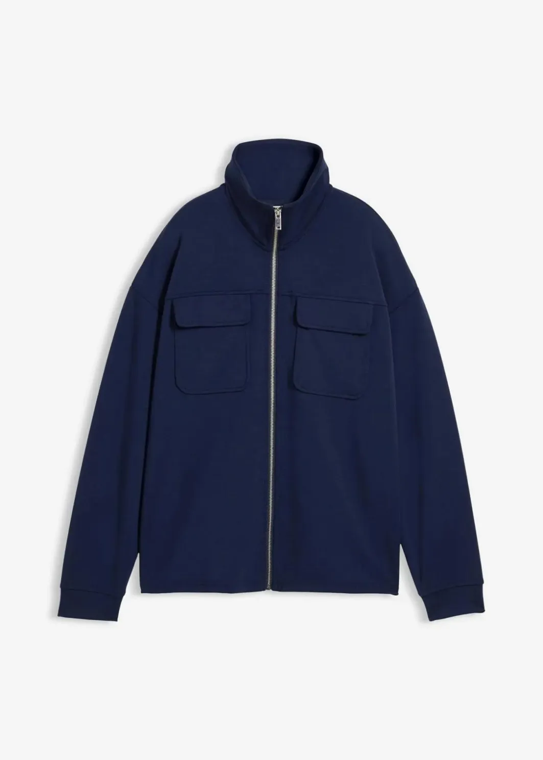 Damen bonprix Bekleidung·Blusen & Tuniken|Sweat|Sweatjacke aus leicht glänzendem Viskose-Mix