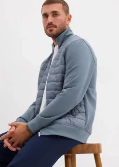 Discount Sweatjacke aus Materialmix Herren Große Größen|Outdoorbekleidung