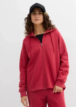 Clearance Sweatjacke aus reiner Bio-Baumwolle Damen Sweat|Basics