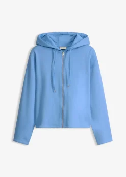 Damen bonprix Bekleidung·Röcke|Bekleidung·Blusen & Tuniken|Sweatjacke aus reiner Bio-Baumwolle