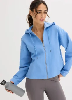 Damen bonprix Bekleidung·Röcke|Bekleidung·Blusen & Tuniken|Sweatjacke aus reiner Bio-Baumwolle