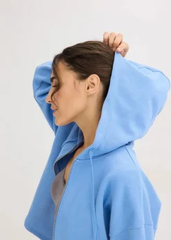 Damen bonprix Bekleidung·Röcke|Bekleidung·Blusen & Tuniken|Sweatjacke aus reiner Bio-Baumwolle