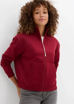 Outlet Sweatjacke aus reiner Bio-Baumwolle Damen Nachhaltigere Materialien|Sweat