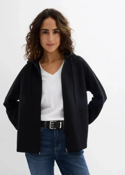 Damen bonprix Bekleidung·Röcke|Bekleidung·Blusen & Tuniken|Sweatjacke aus reiner Bio-Baumwolle
