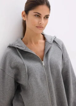 Clearance Sweatjacke aus reiner Bio-Baumwolle Damen Sweat|Basics