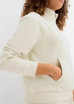 New Sweatjacke aus reiner Bio-Baumwolle Damen Bekleidung·Röcke|Bekleidung·Blusen & Tuniken