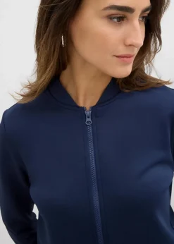 New Sweatjacke aus Scuba mit Reißverschluss Damen Nachhaltigere Materialien|Sweat