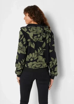 Damen bonprix Bekleidung·Blusen & Tuniken|Sweat|Sweatjacke mit Baumwolle