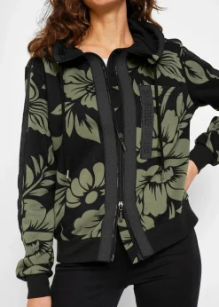 Damen bonprix Bekleidung·Blusen & Tuniken|Sweat|Sweatjacke mit Baumwolle
