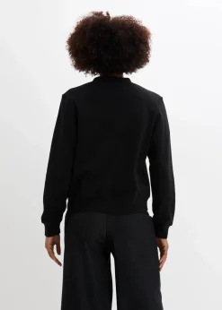 Damen bonprix Bekleidung·Blusen & Tuniken|Sweat|Sweatjacke mit Knopfleiste